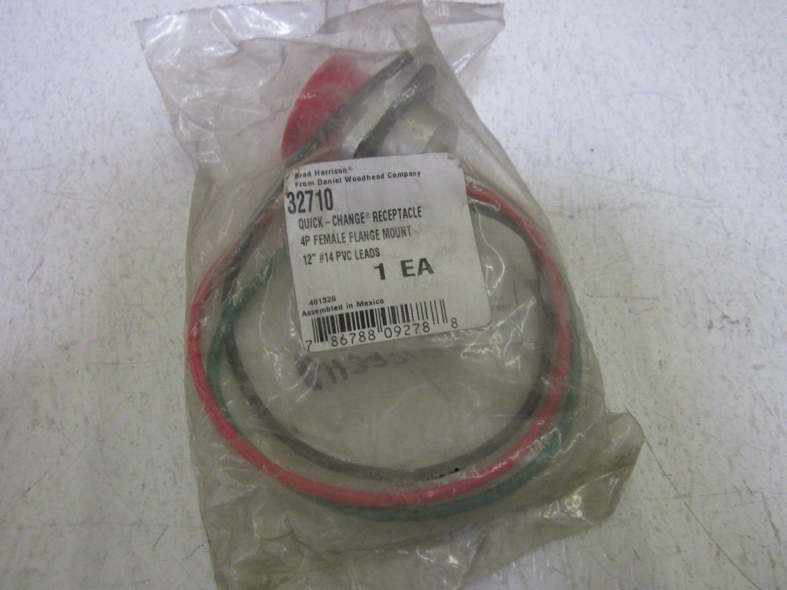 LOT OF 2 BRAD HARRISON 32710 QUICK CHANGE RECEPTACLES *NEW IN A FACTORY BAG*
