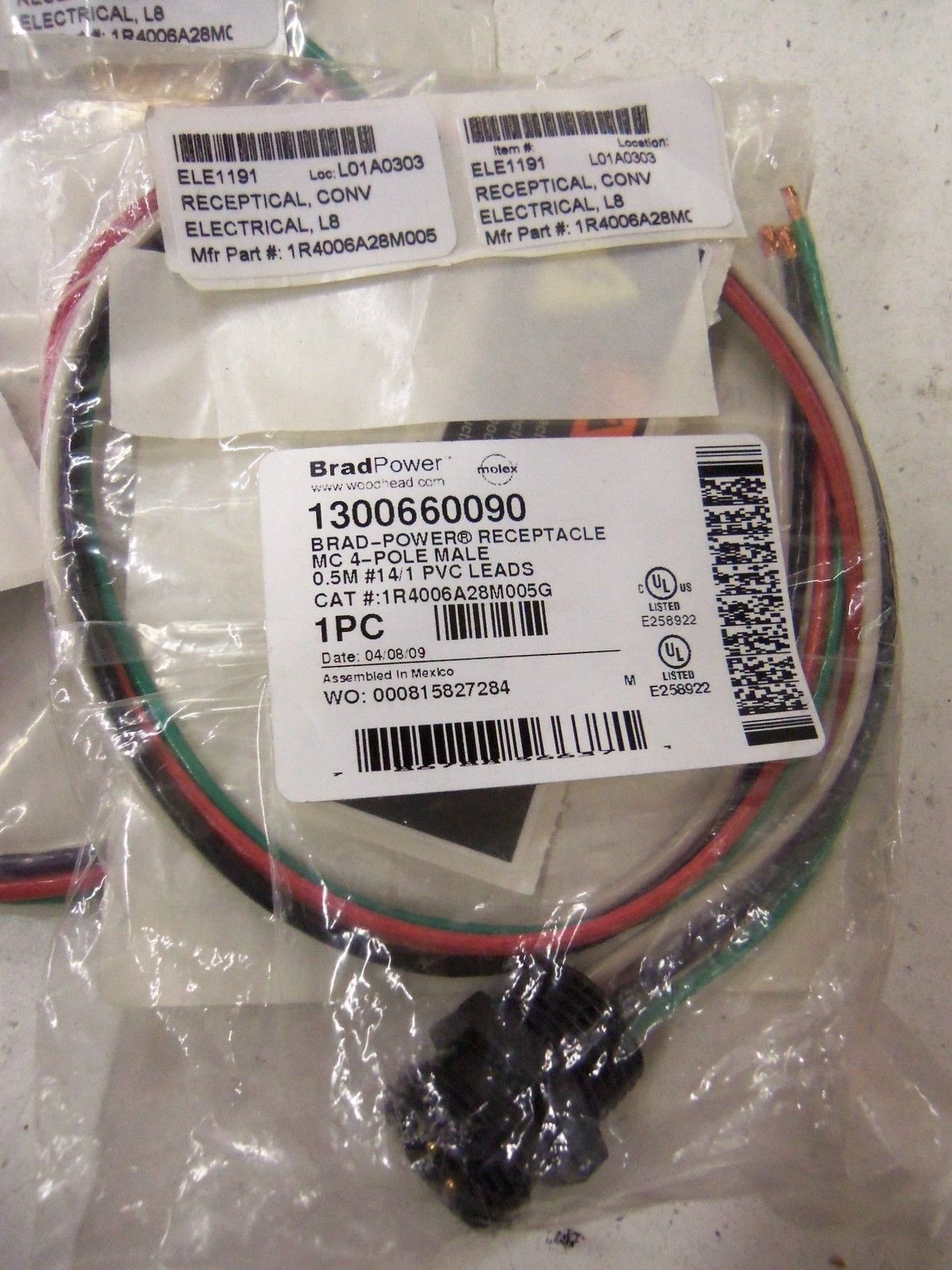 LOT OF 2 BRAD POWER 1300660090 *NEW IN BAG*