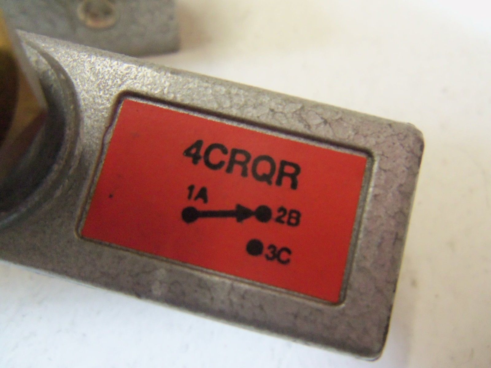 LOT OF 2 BURGESS LIMIT SWITCH 4CRQR (BLACK WRITING) *USED*