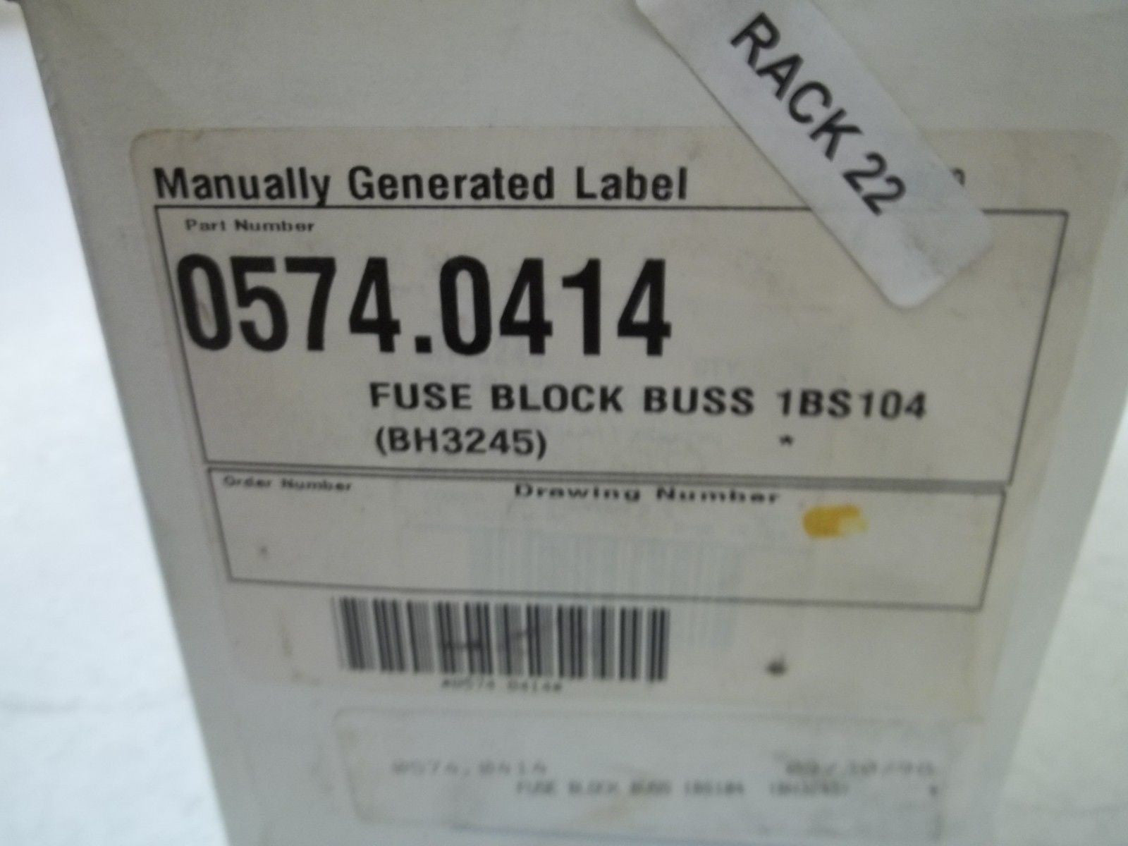 LOT OF 2 BUSSMAN 1BS104 (BH3245) *NEW IN BOX*