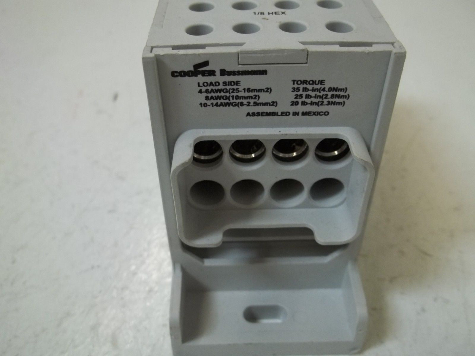LOT OF 2 BUSSMANN PDBFS377 POWER DISTRIBUTION BLOCK 570AMP 600V ENCLOSED *USED*