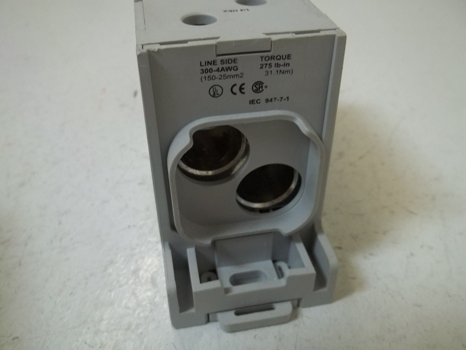 LOT OF 2 BUSSMANN PDBFS377 POWER DISTRIBUTION BLOCK 570AMP 600V ENCLOSED *USED*