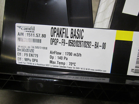 LOT OF 2 CAMFIL OPGP-F9-0592/0287/0292-BA-00 FILTER *NEW IN BOX*