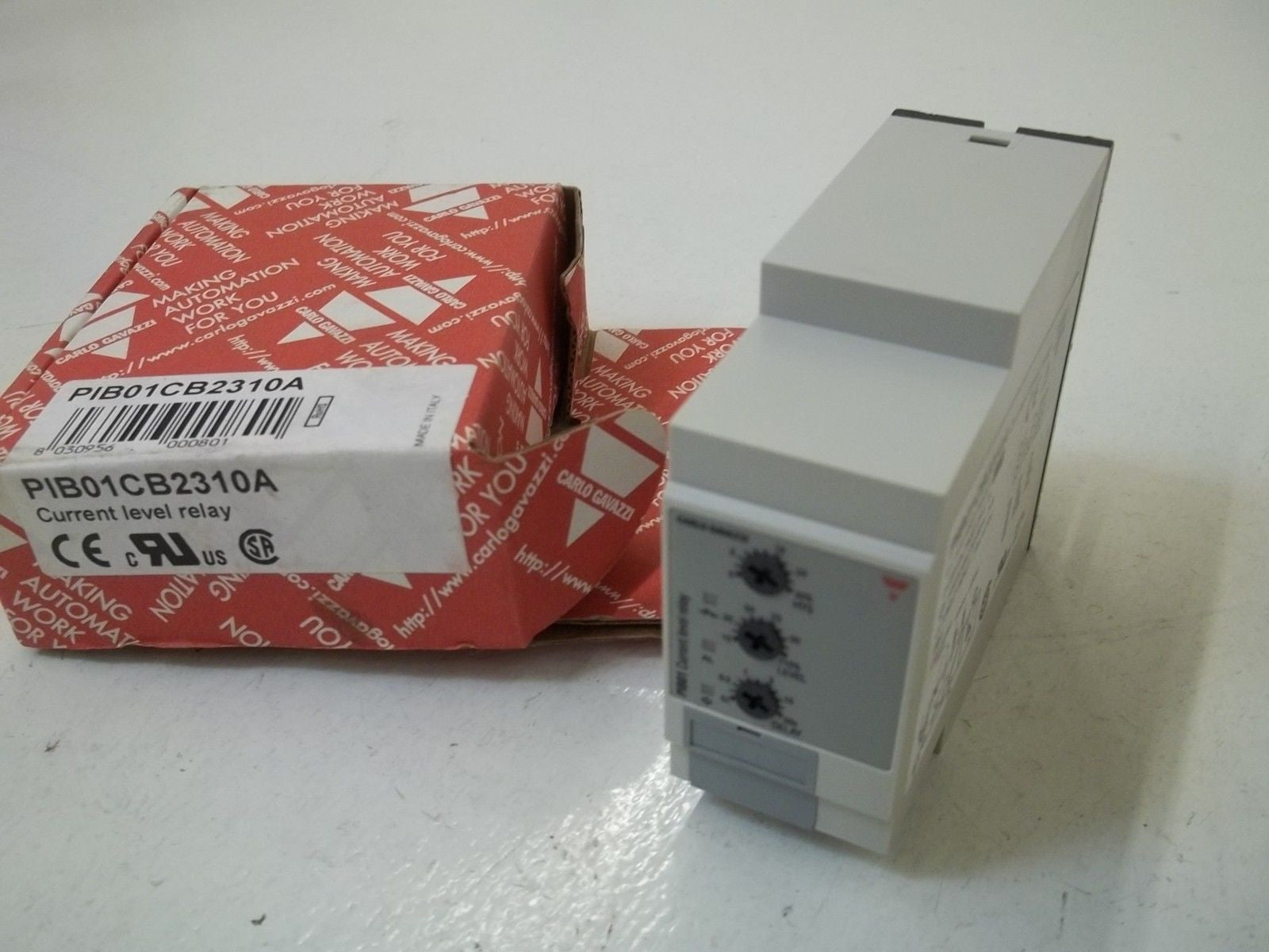 LOT OF 2 CARLO GAVAZZI PIB01CB2310A CURRENT LEVEL RELAY *NEW IN A  BOX*