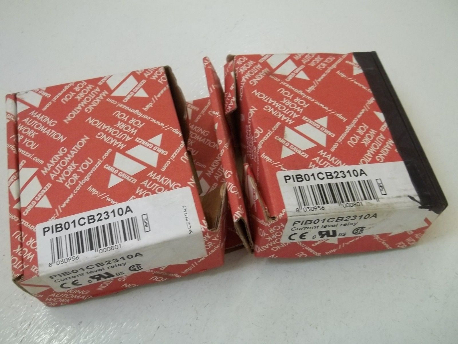 LOT OF 2 CARLO GAVAZZI PIB01CB2310A CURRENT LEVEL RELAY *NEW IN A  BOX*