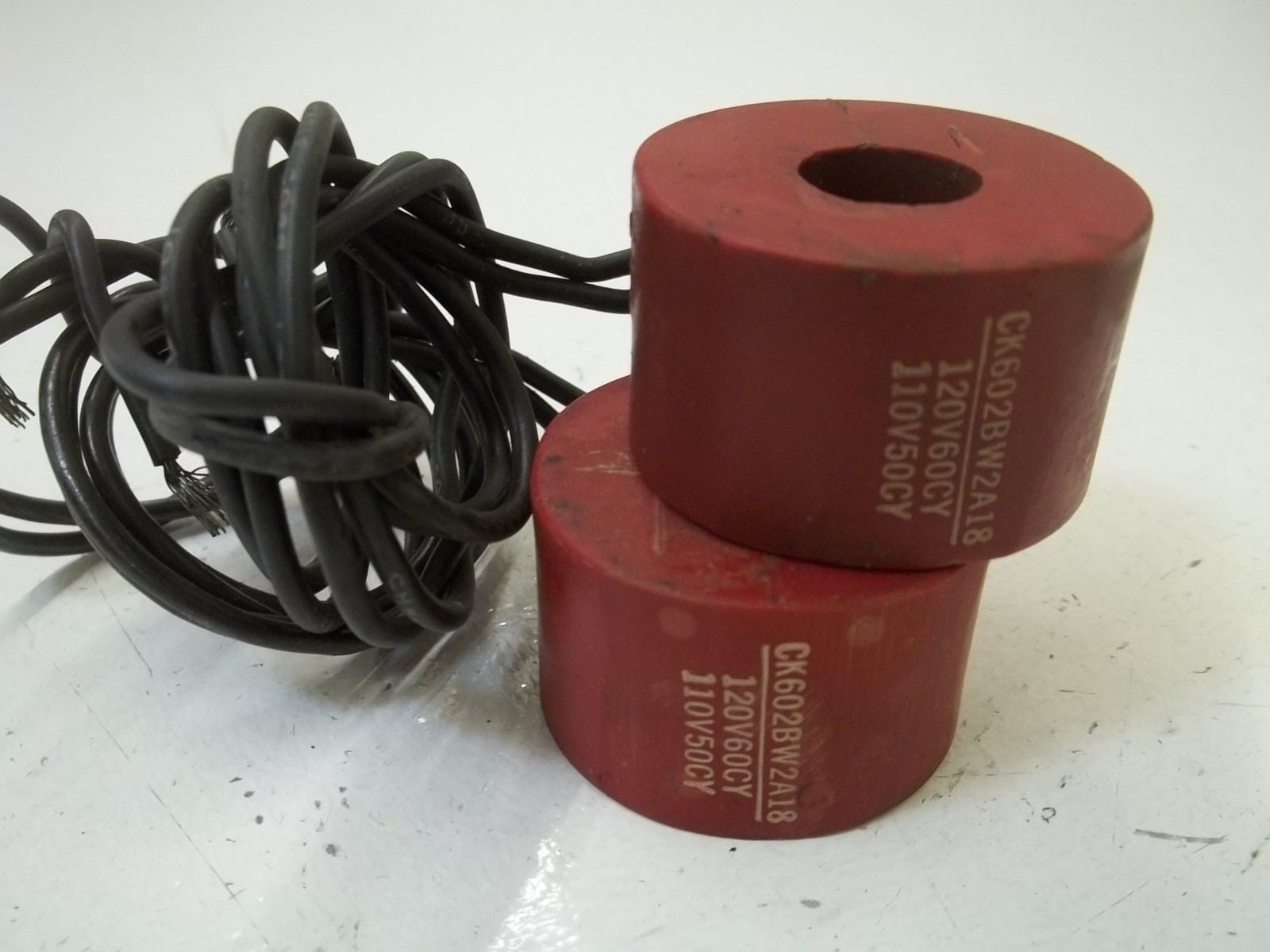 LOT OF 2 CK602BW2A18 COIL 120V60CY *USED*
