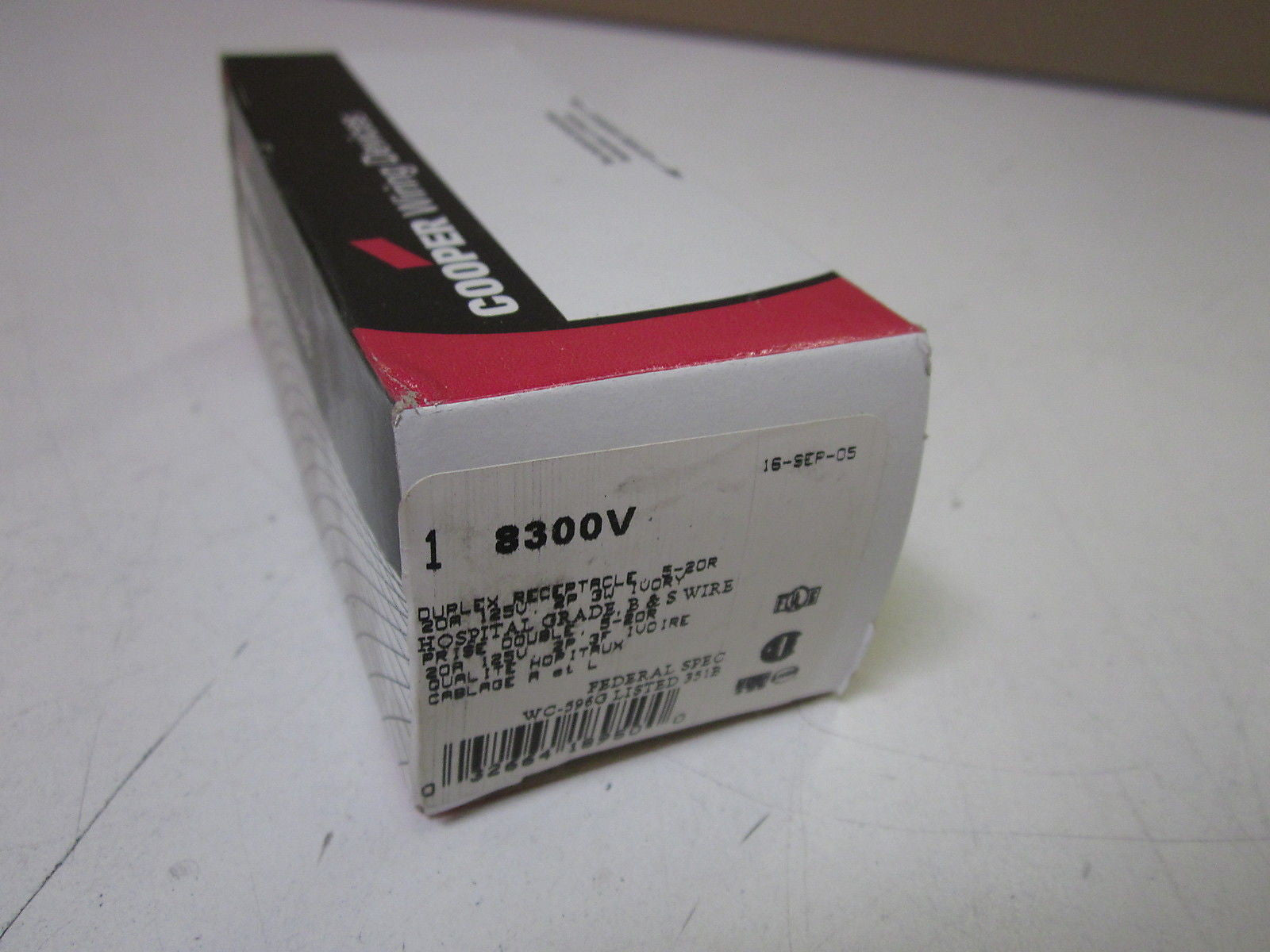 LOT OF 2 COOPER 8300V *NEW NO BOX*