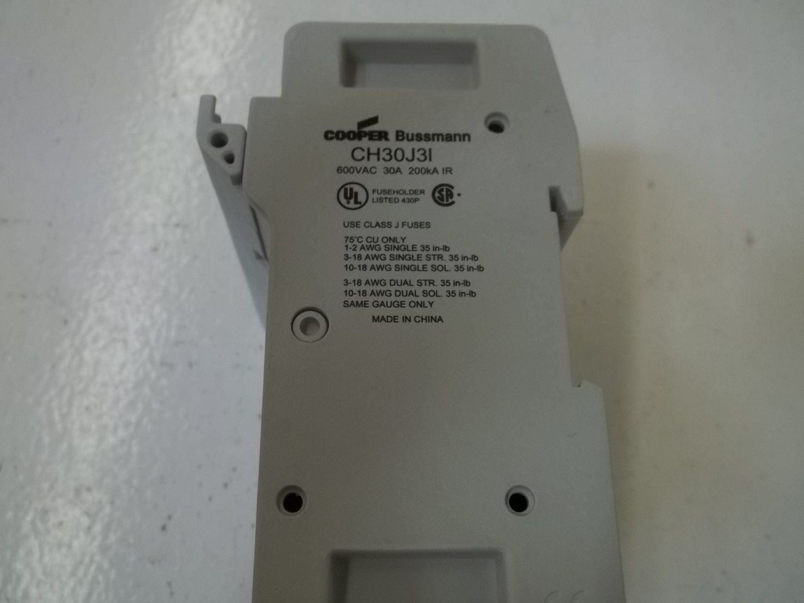 LOT OF 2 COOPER CH30J31 FUSE HOLDER *NEW IN BOX*