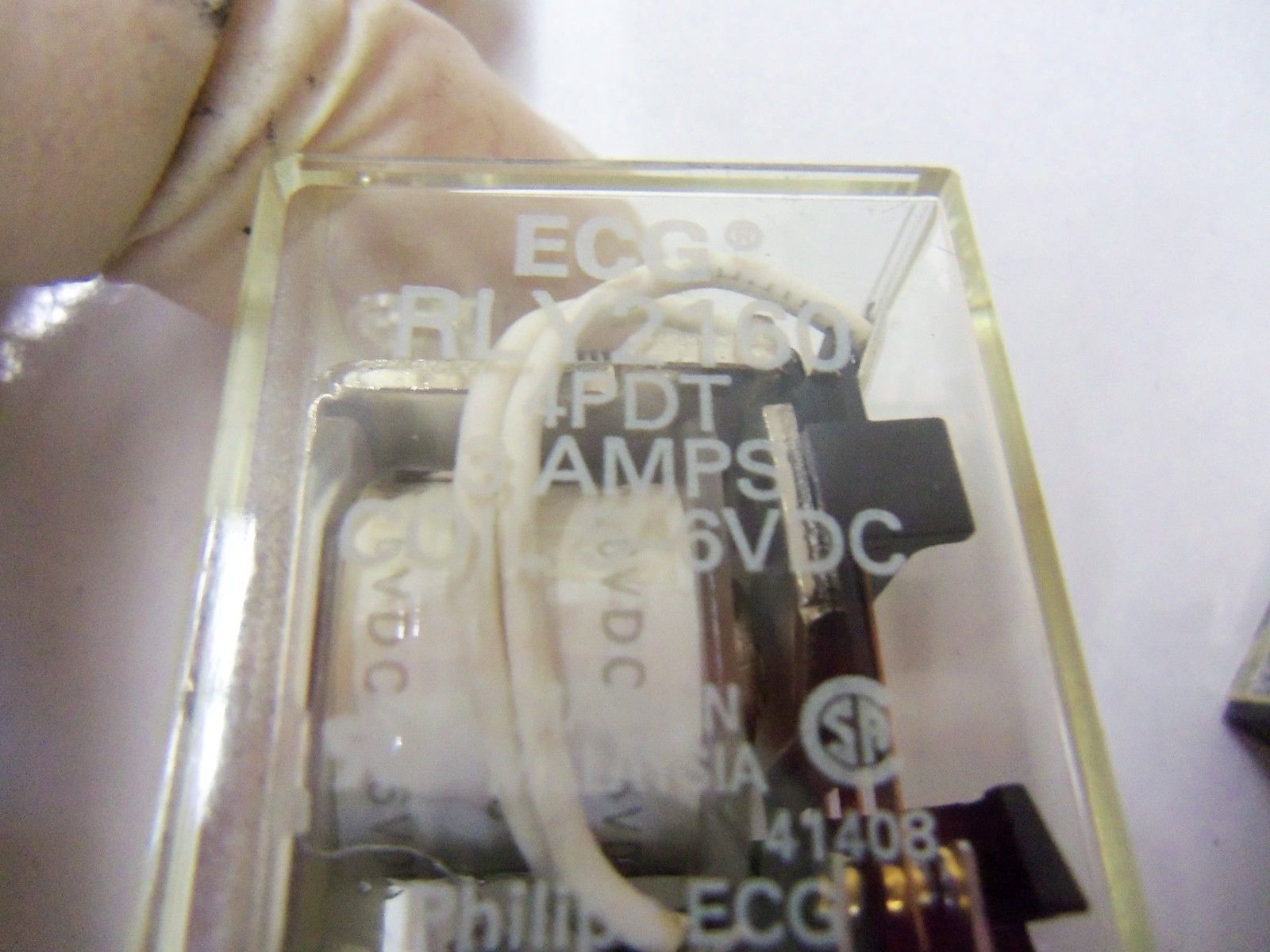 LOT OF 2 ECG RLY2160 5-6VDC *USED*