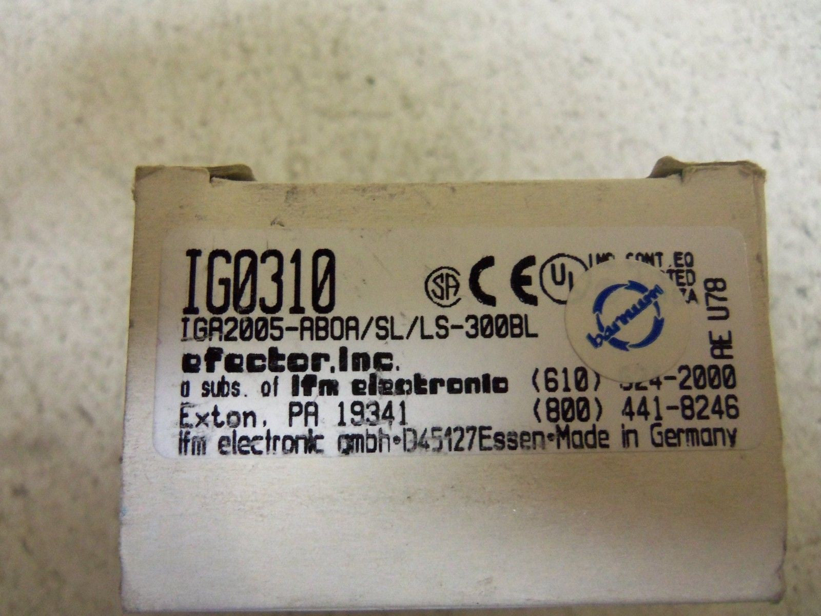 LOT OF 2 EFECTOR IF0310 *NEW*