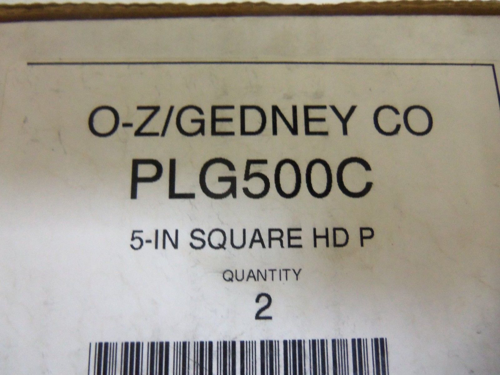 LOT OF 2 EGS PLG500C CONDUIT *NEW IN BOX*