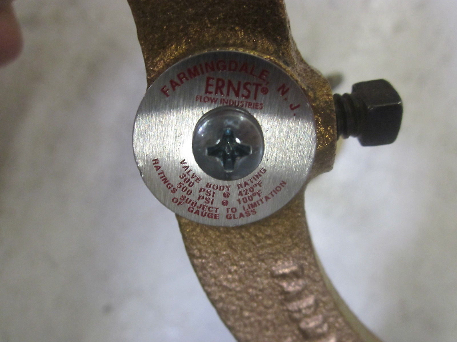 LOT OF 2 ERNST FLOW IND. 34-AL WATER GAUGE 3/4" *NEW IN BOX*