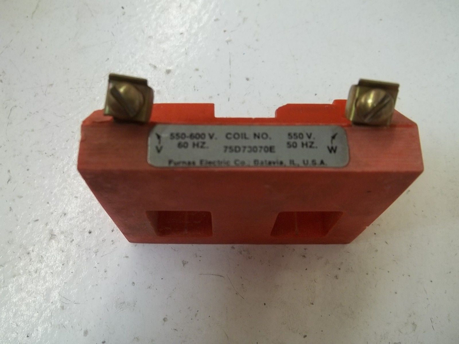 LOT OF 2 FURNAS 75D73070E 550-600V COIL (RED)*USED*