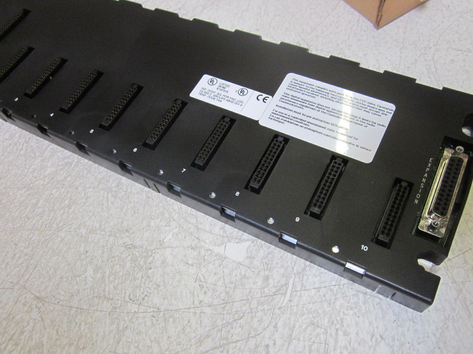 LOT OF 2 GE FANUC IC693CHS391JRA PROGRAMMABLE CONT. 10 SLOT BASE  *NEW IN BOX*