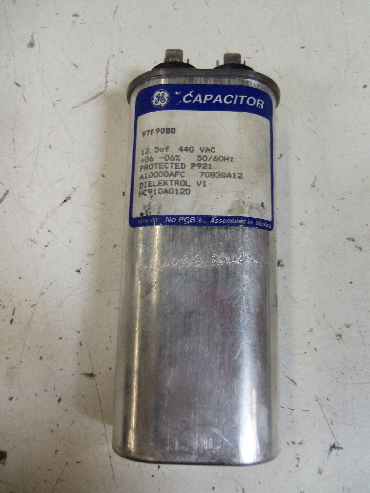 LOT OF 2 GENERAL CAPACITOR 97F9080 *USED*