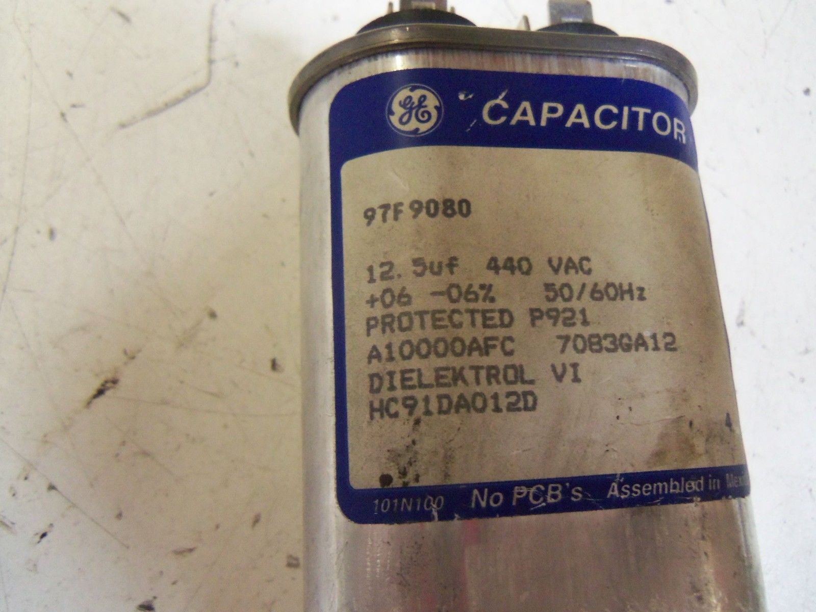LOT OF 2 GENERAL CAPACITOR 97F9080 *USED*