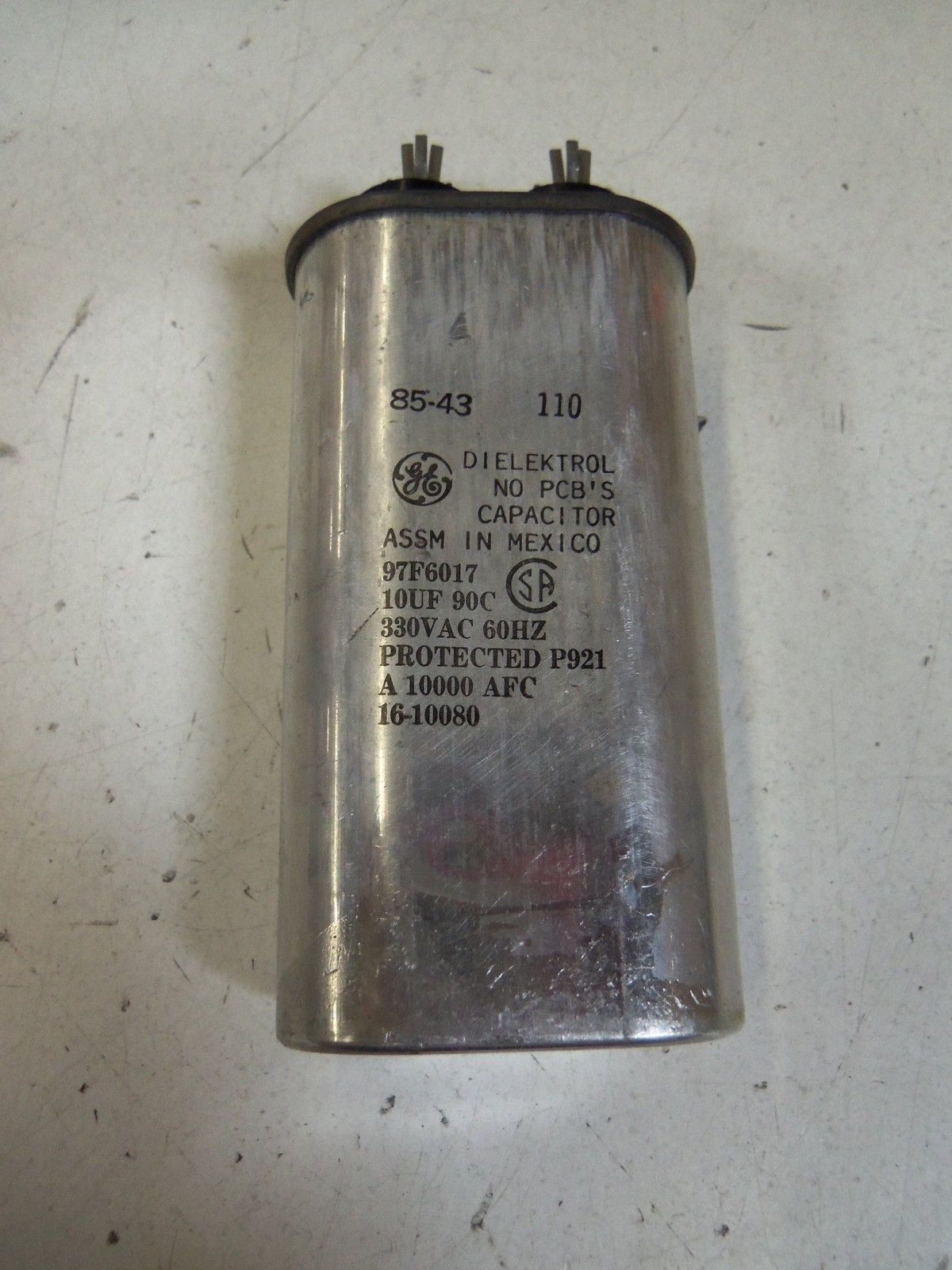 LOT OF 2 GENERAL CAPACITOR 97F6017 *USED*