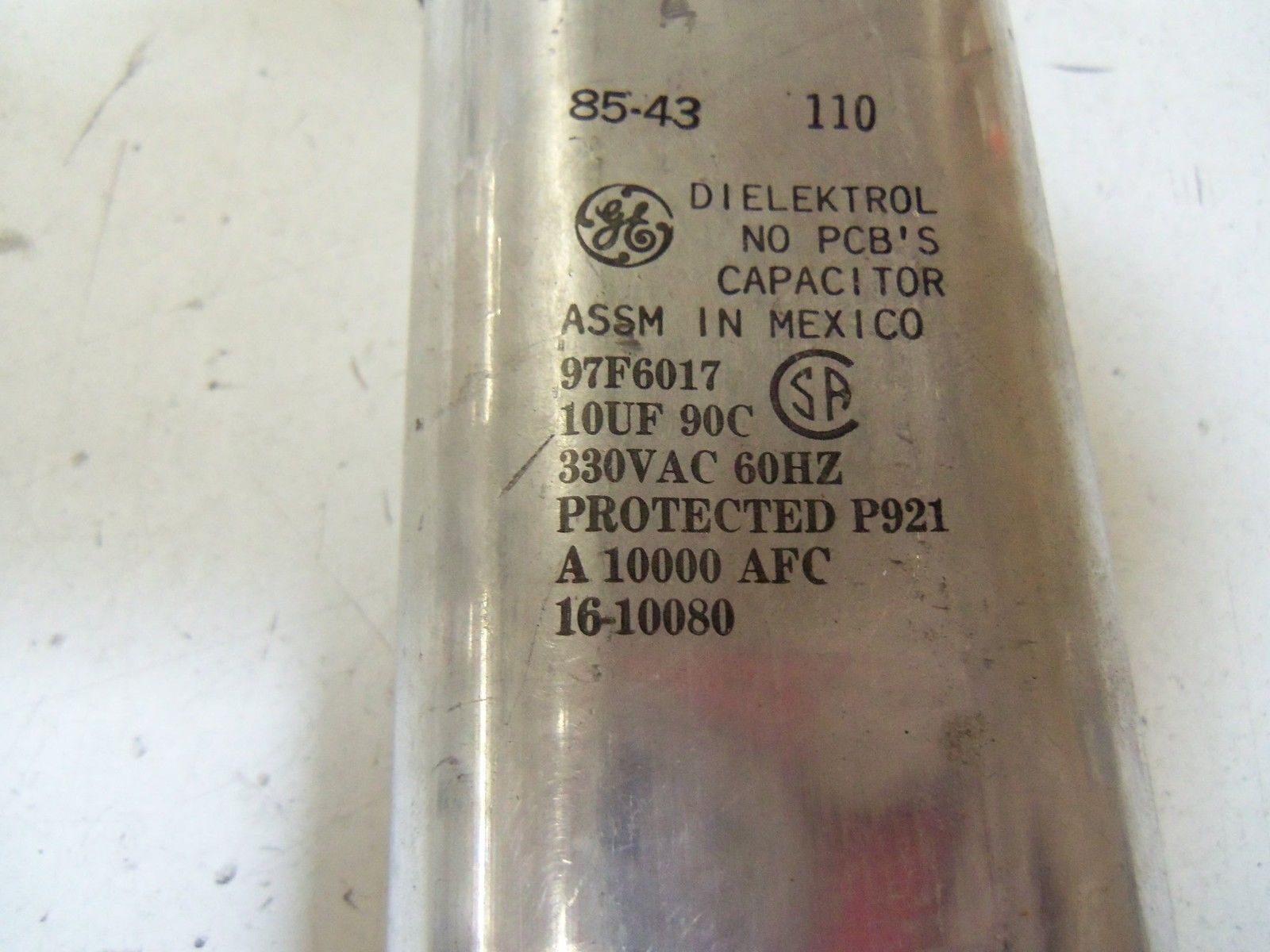 LOT OF 2 GENERAL CAPACITOR 97F6017 *USED*