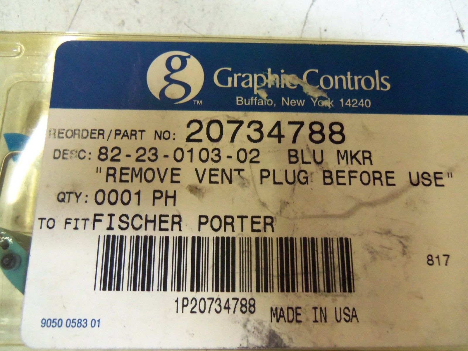 LOT OF 2 GRAPHIC CONTROLS 20734788 *ORIGINAL PACKAGE*