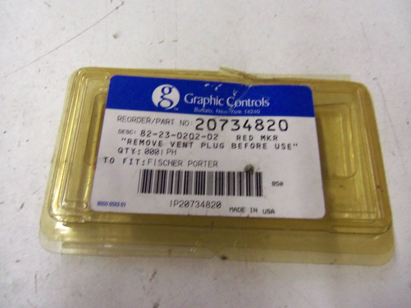 LOT OF 2 GRAPHIC CONTROLS 20734820 *ORIGINAL PACKAGE*