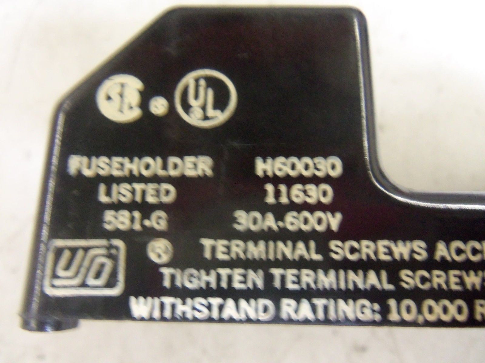 LOT OF 2 H60030 FUSE HOLDER *USED*
