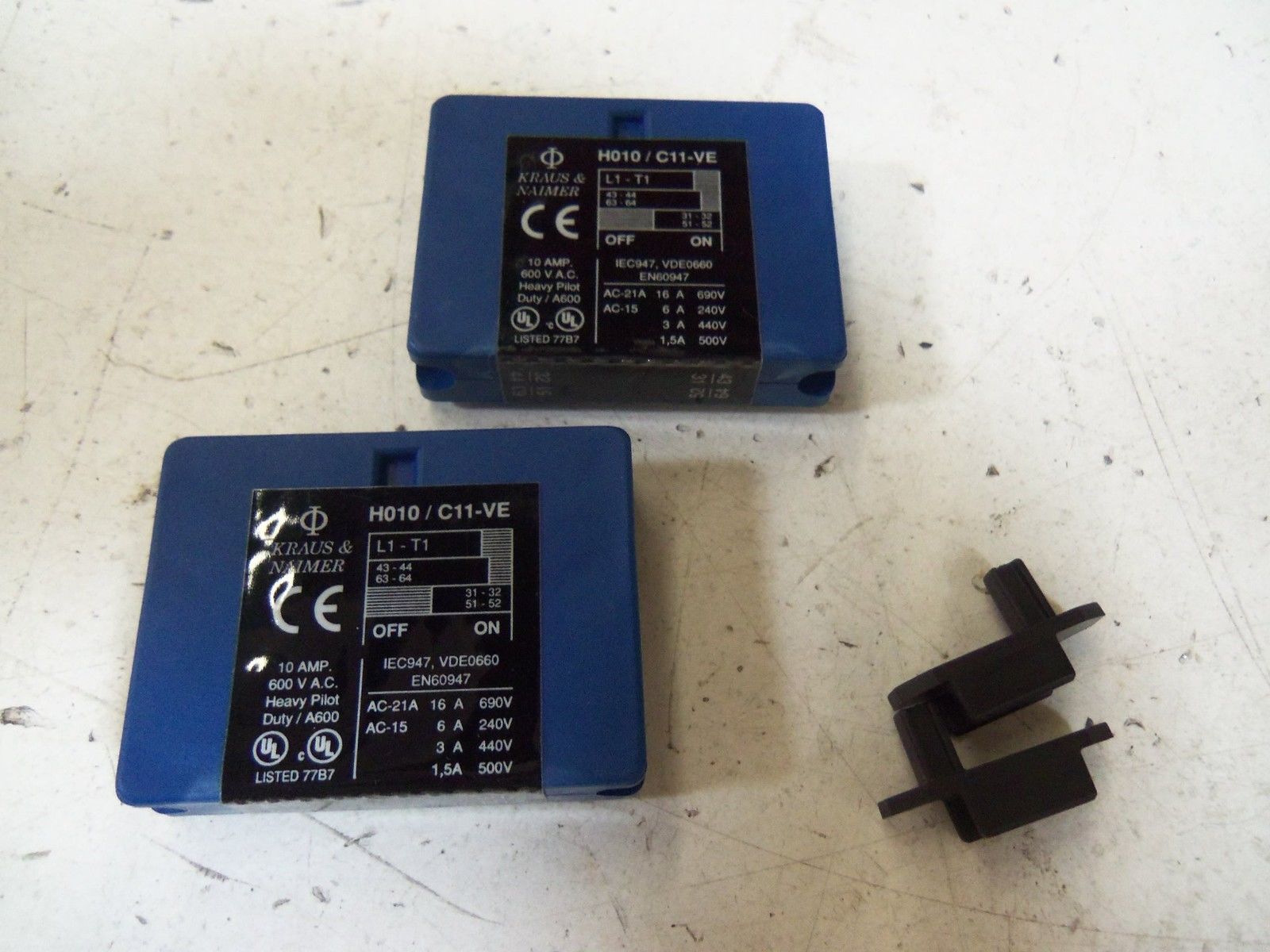 LOT OF 2 KRAUS & NAIMER H010/C11-VE *NEW NO BOX*