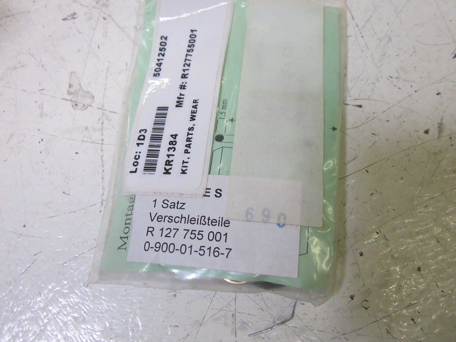 LOT OF 2 KRONES 0-900-01-516-7 WEAR PARTS KIT  *NEW IN A BAG*