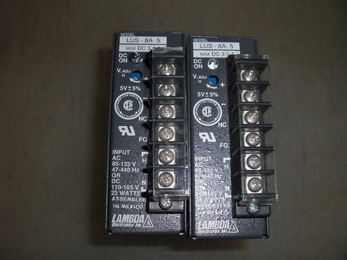 LOT OF 2 LAMBDA LUS-8A-5 POWER SUPPLY