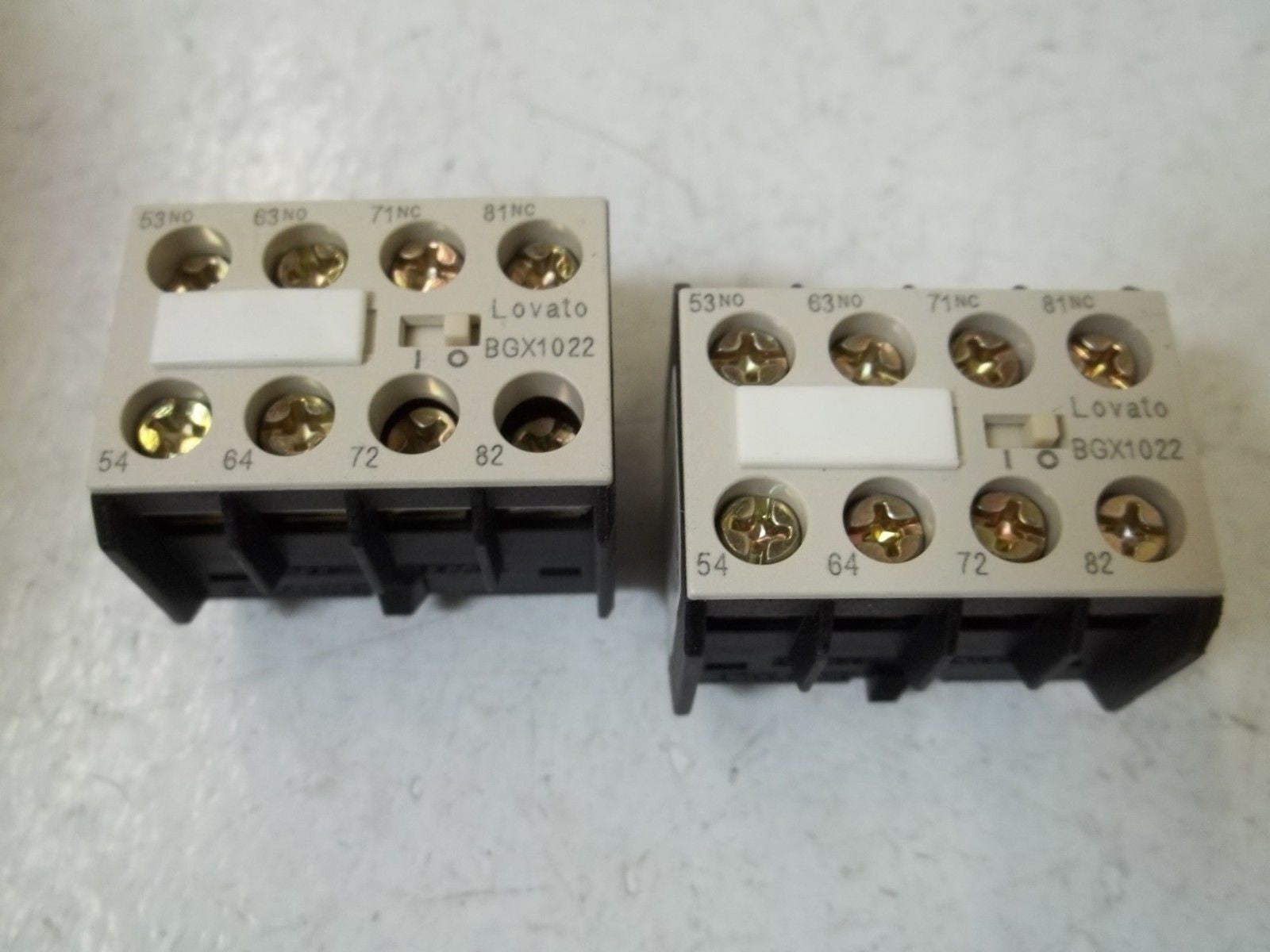 LOT OF 2 LOVATO BGX1022 AUXILIARY CONTACT *NEW NO BOX*