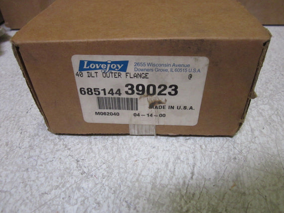LOT OF 2 LOVEYJOY 68514439023 40 DLT OUTER FLANGE *NEW IN BOX*