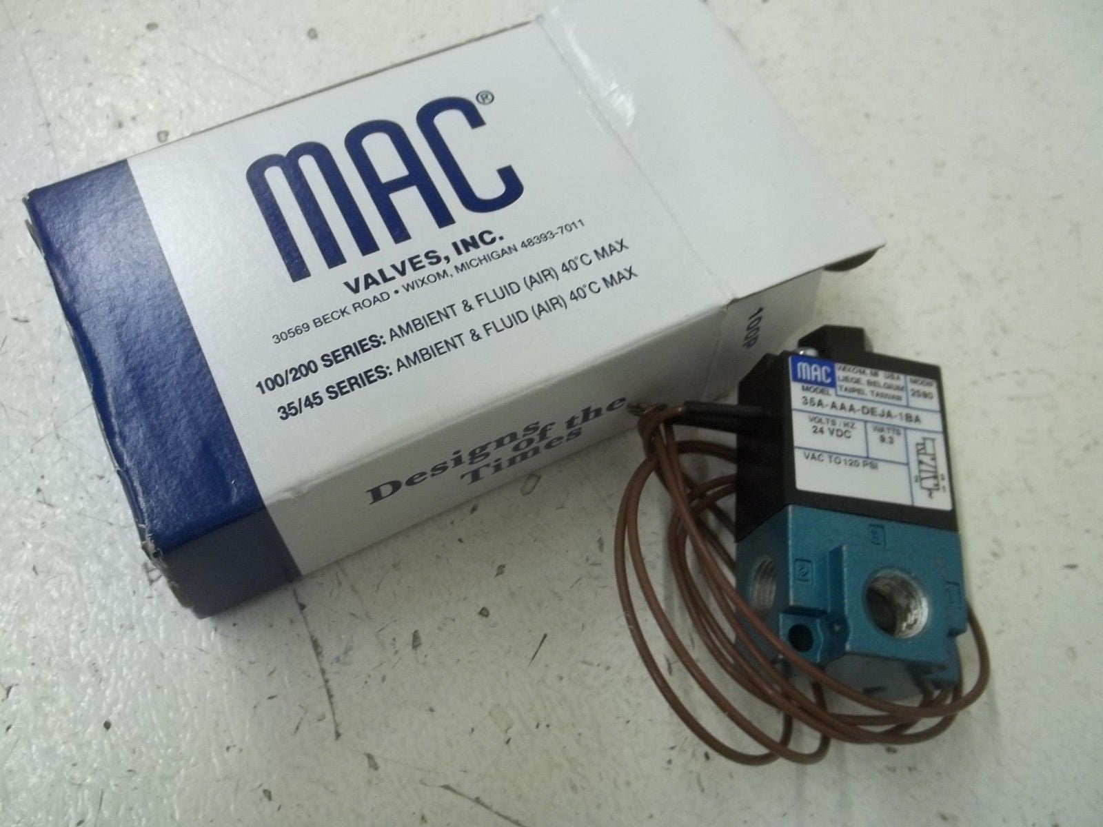 LOT OF 2 MAC 35A-AAA-DEJA-1BA SOLENOID VALVE *NEW IN BOX*