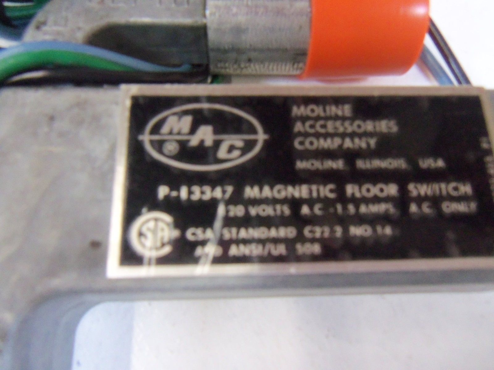 LOT OF 2 MAC MAGNETIC FLOOR SWITCH P-13347 *NEW IN BOX*