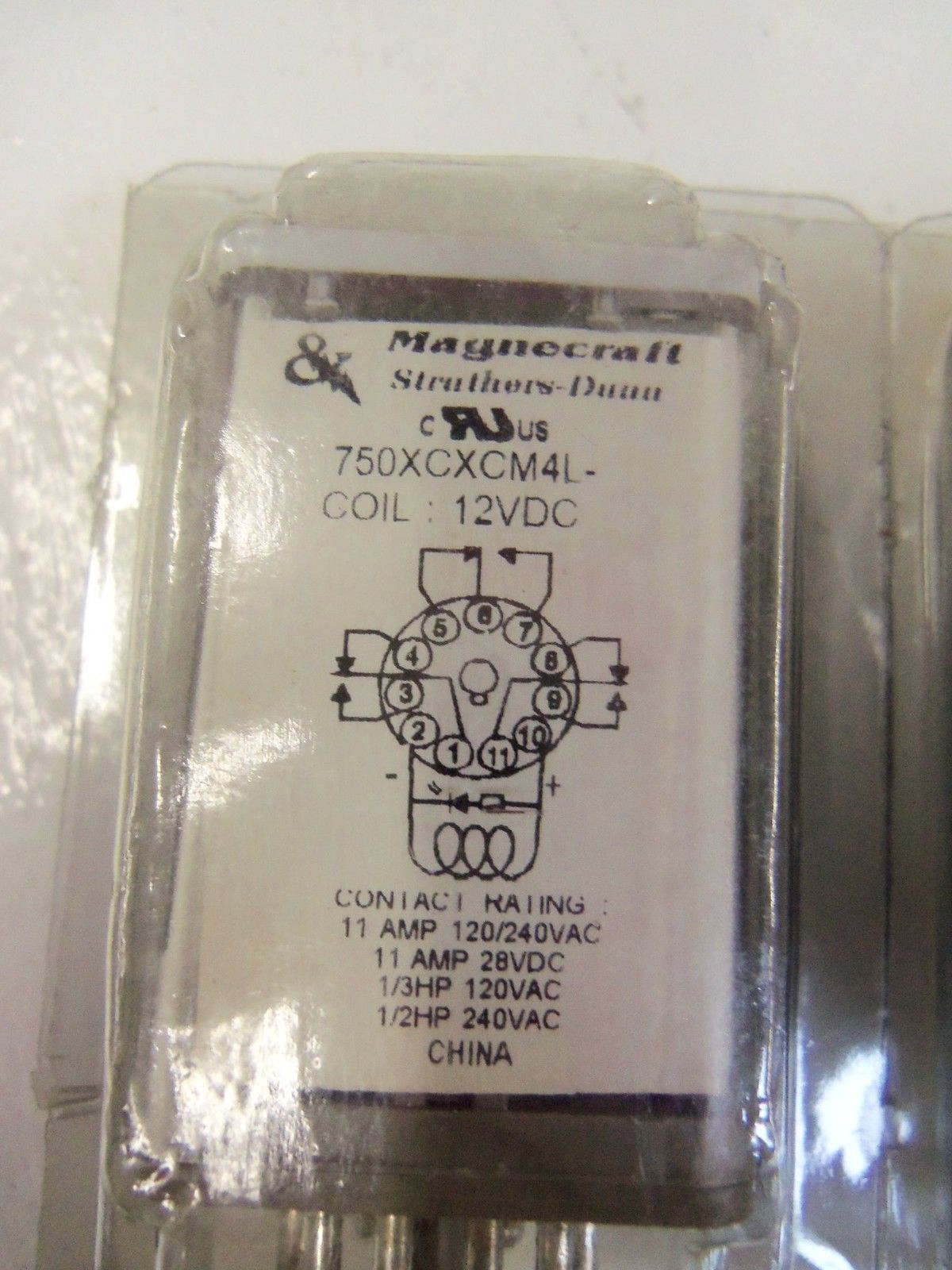 LOT OF 2 MAGNECRAFT 750XCXCM4L 12VDC *ORIGINAL PACKAGE*