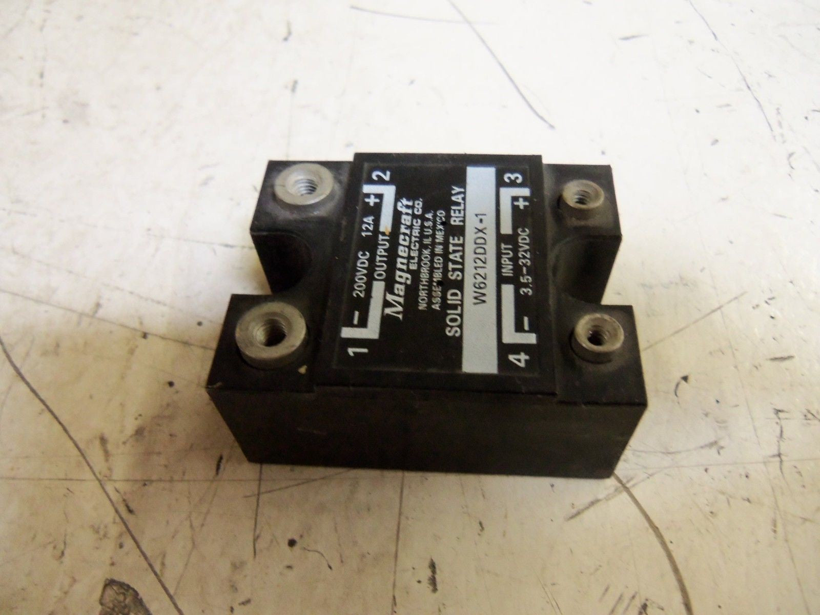 LOT OF 2 MAGNECRAFT W6212DDX-1 RELAY *USED*