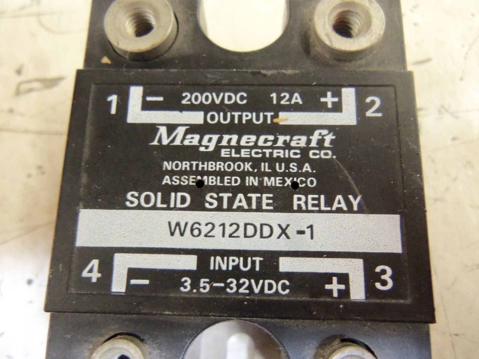 LOT OF 2 MAGNECRAFT W6212DDX-1 RELAY *USED*
