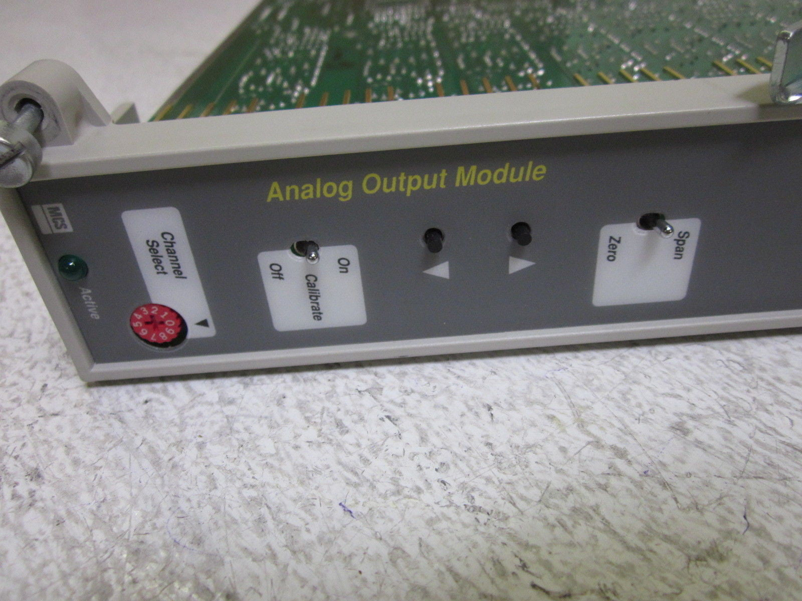 LOT OF 2 MAX CONTROL SYSTEMS 080424 REV.D/G1 ANALOG OUTPUT MODULE *USED*