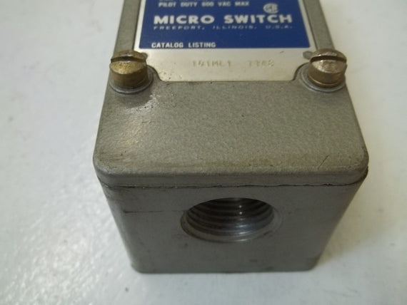 LOT OF 2 MICROSWITCH 101ML1 PRECISION LIMIT SWITCH *USED*