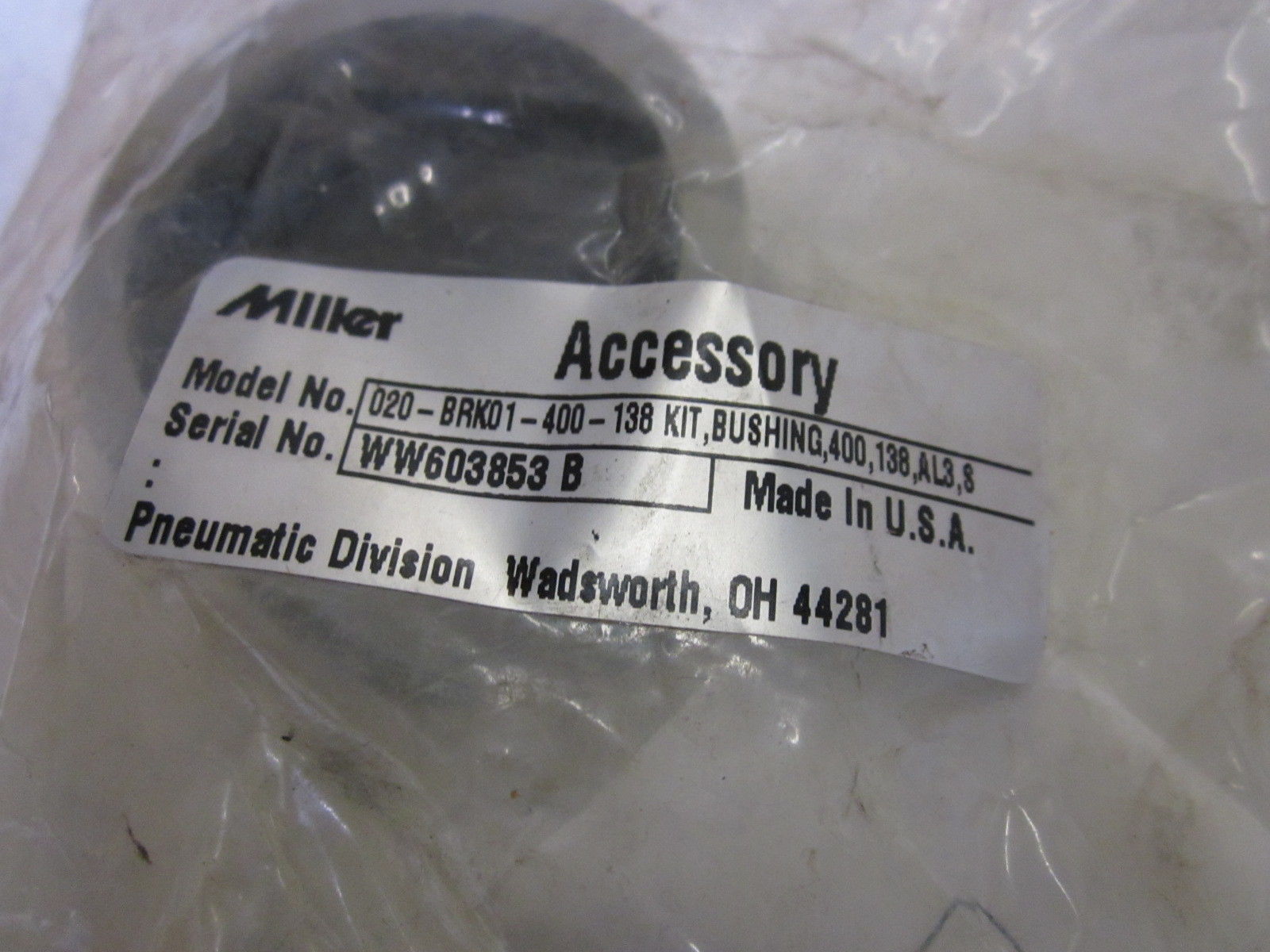 LOT OF 2 MILLER 020-BRK01-400-138  *NEW IN A FACTORY BAG*