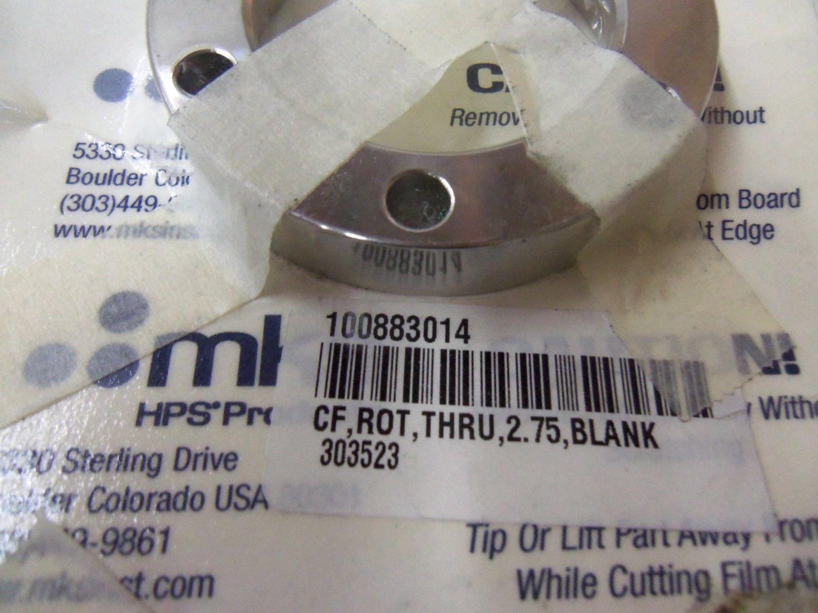 LOT OF 2 MKS HPS PRODUCTS 100883014 *IN ORIGINAL PACKAGE *