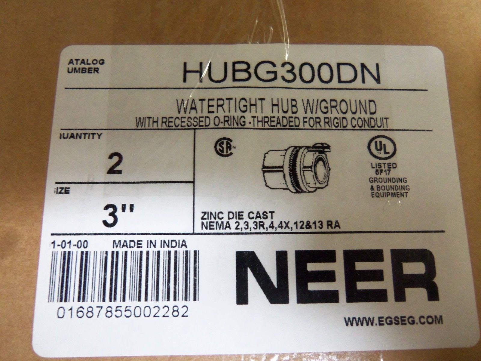 LOT OF 2 NEER HUBG300DN HUBS *NEW IN BOX*