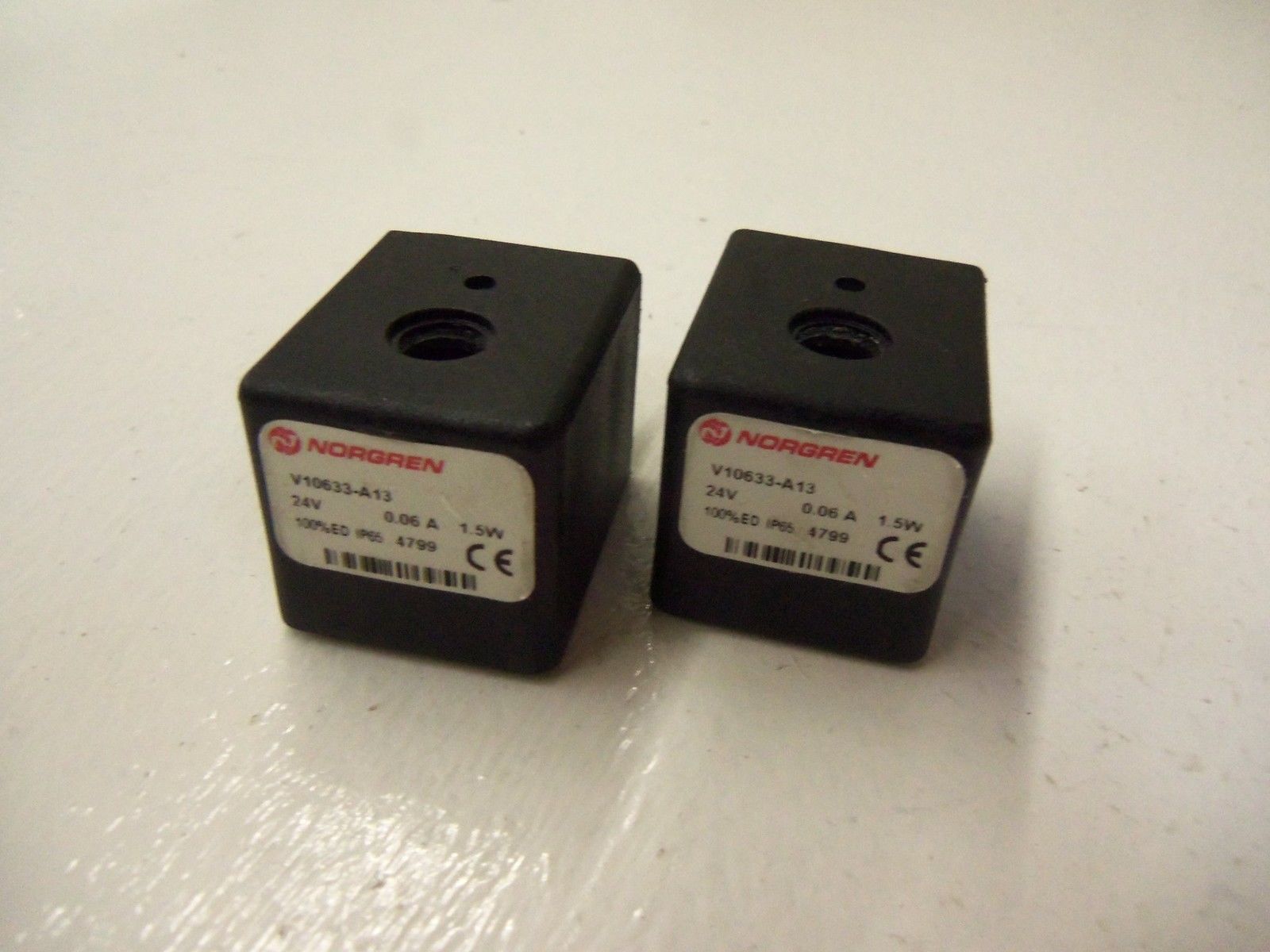 LOT OF 2 NORGREN V10633-A13 24V *USED*
