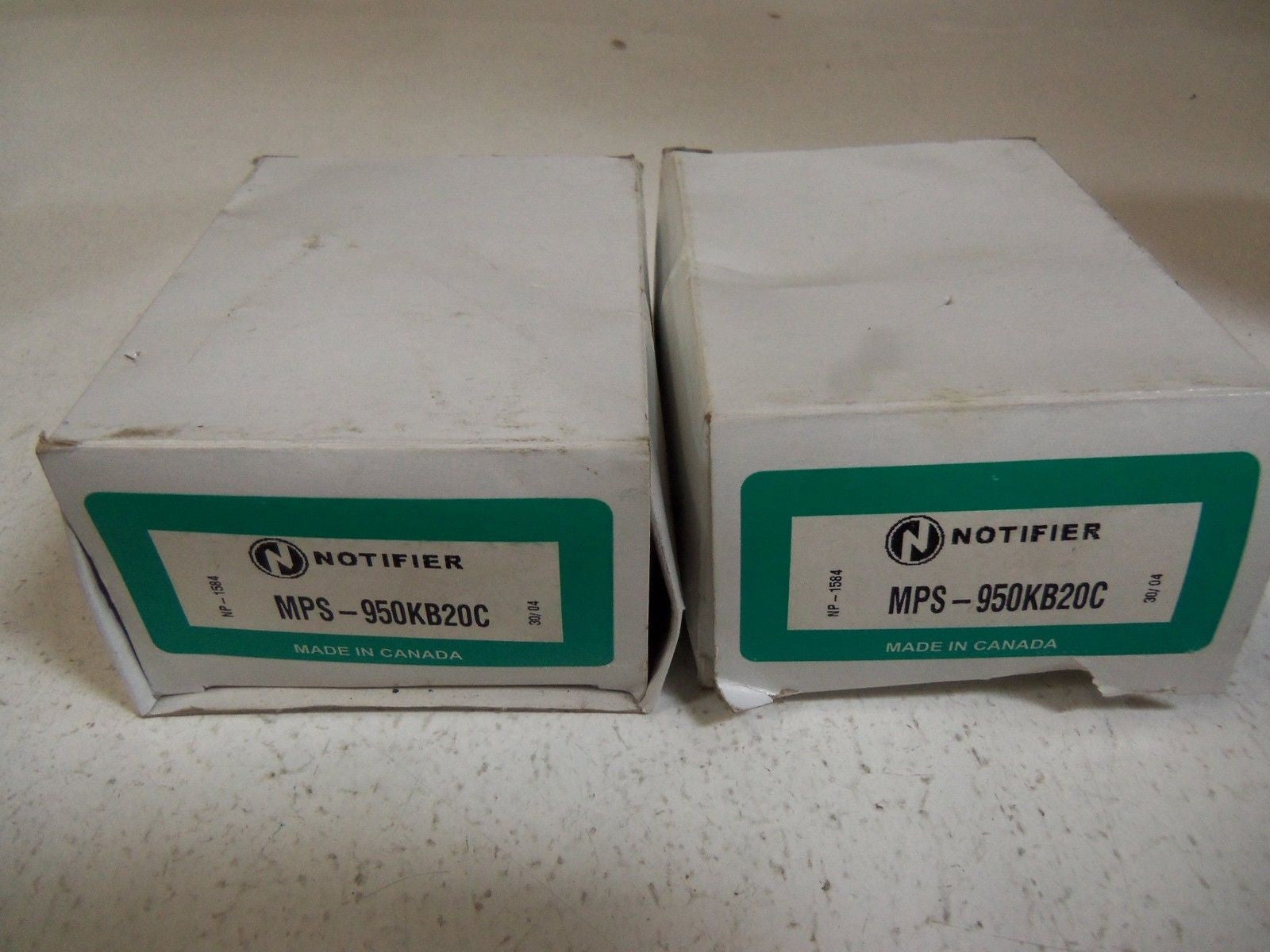 LOT OF 2 NOTIFIER SWITCH INTERRUPTEUR MPS-950KB20C *NEW IN BOX*