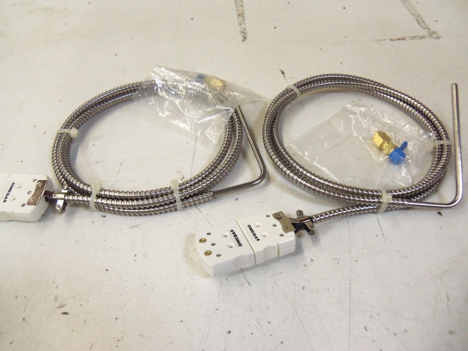 LOT OF 2 OMEGA CF-090-RTD-4-60-2-G  COMPRESSION FITTING RTD'S *NEW IN BAG*