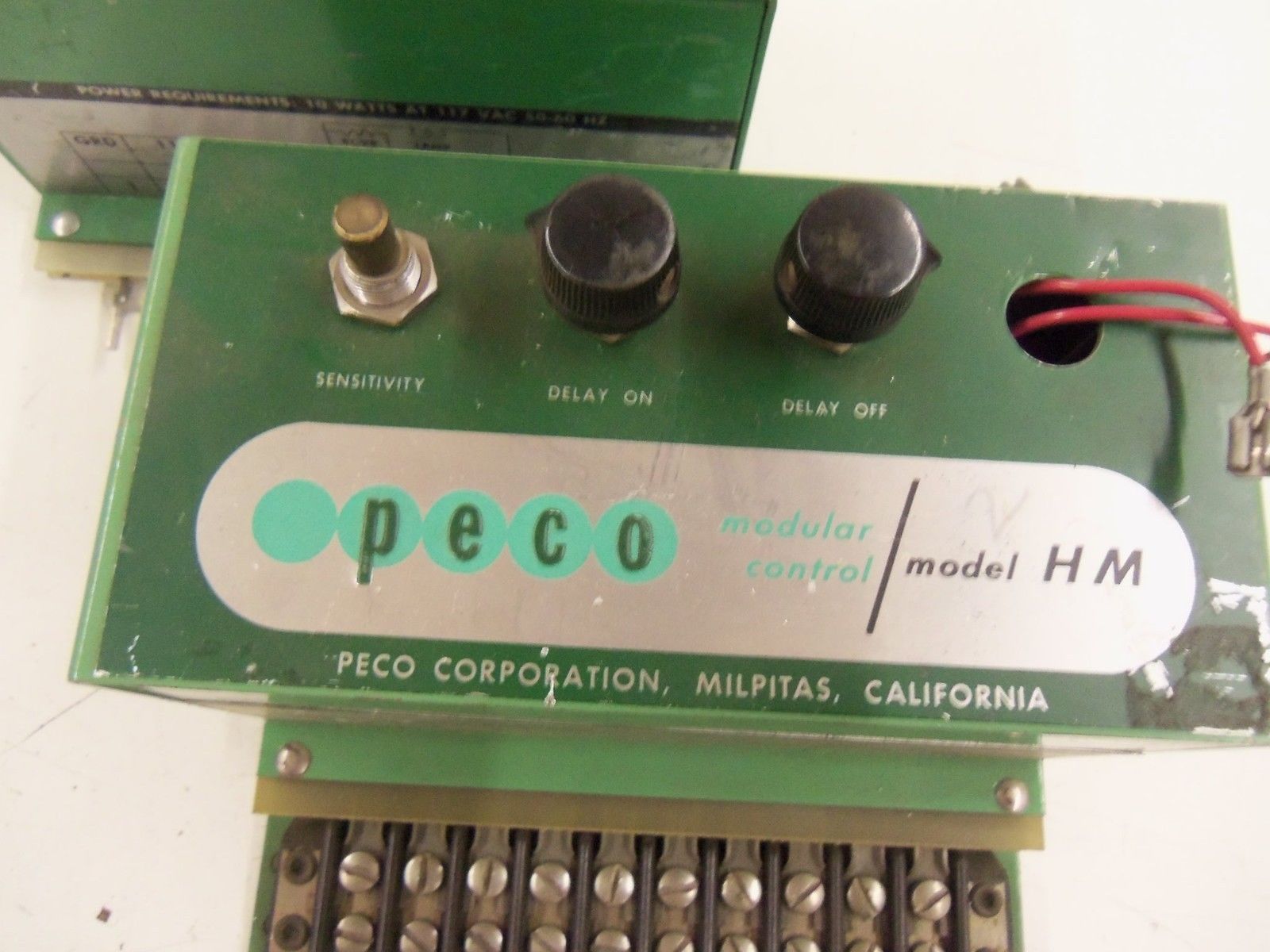 LOT OF 2 PECO MODULAR CONTROL HM *USED*