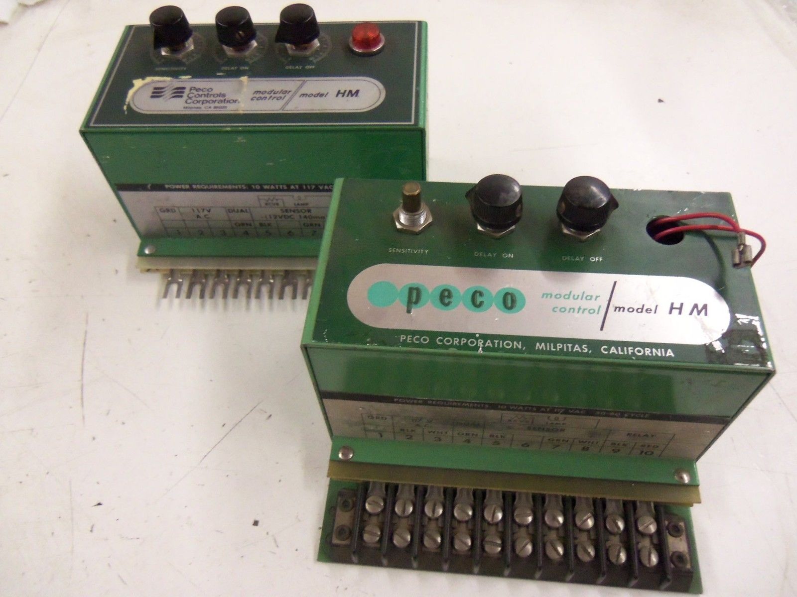 LOT OF 2 PECO MODULAR CONTROL HM *USED*
