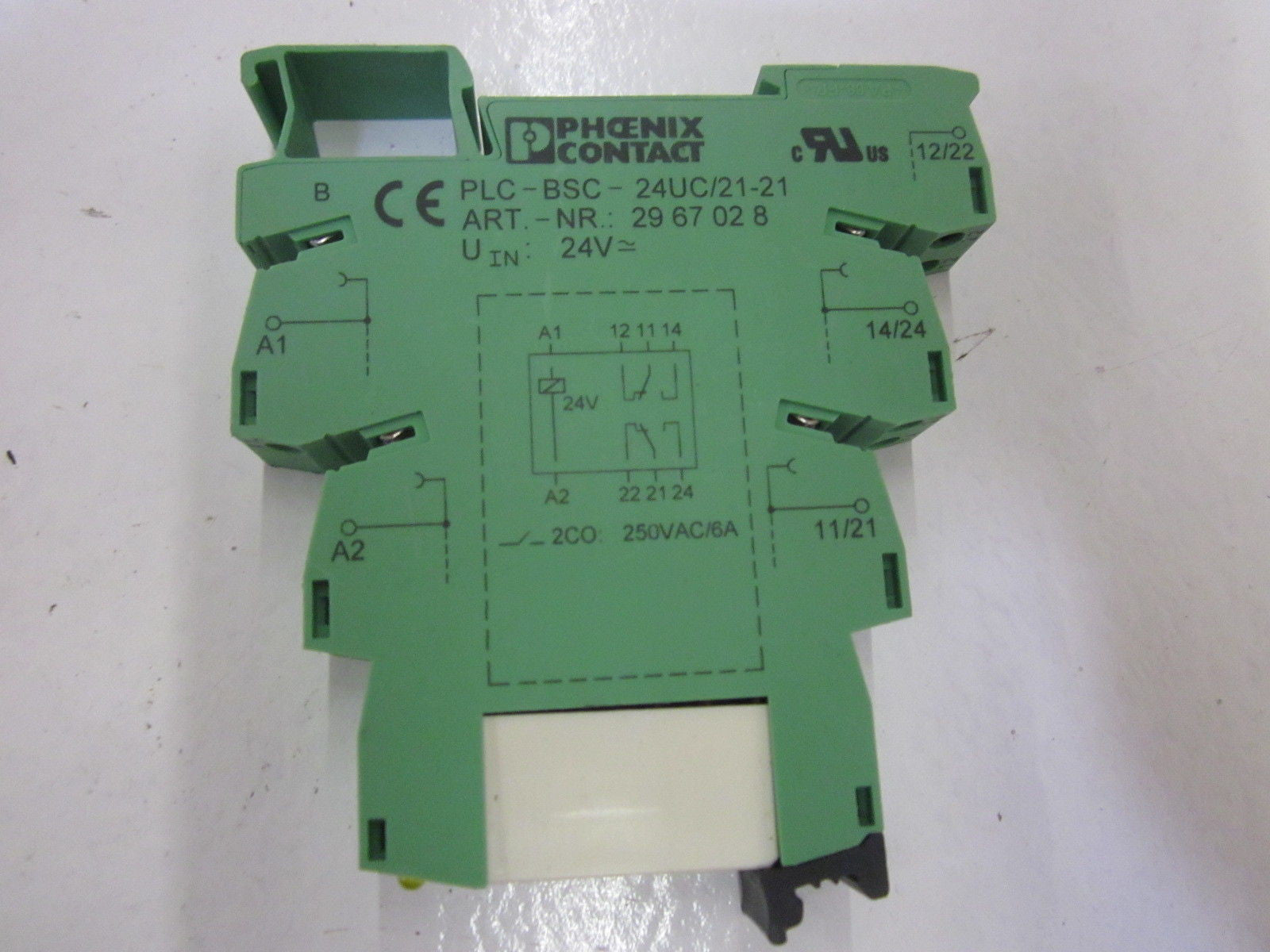 LOT OF 2 PHOENIX CONTACT PLC-BSC-24UC/21-21 *NEW NO BOX*