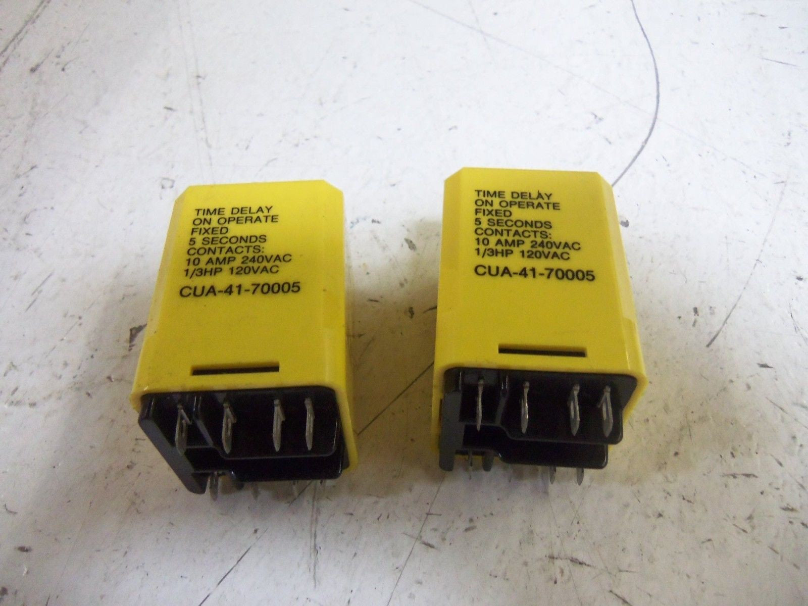 LOT OF 2 POTTER & BRUMFIELD CUA-41-70005 RELAY 240VAC *USED*