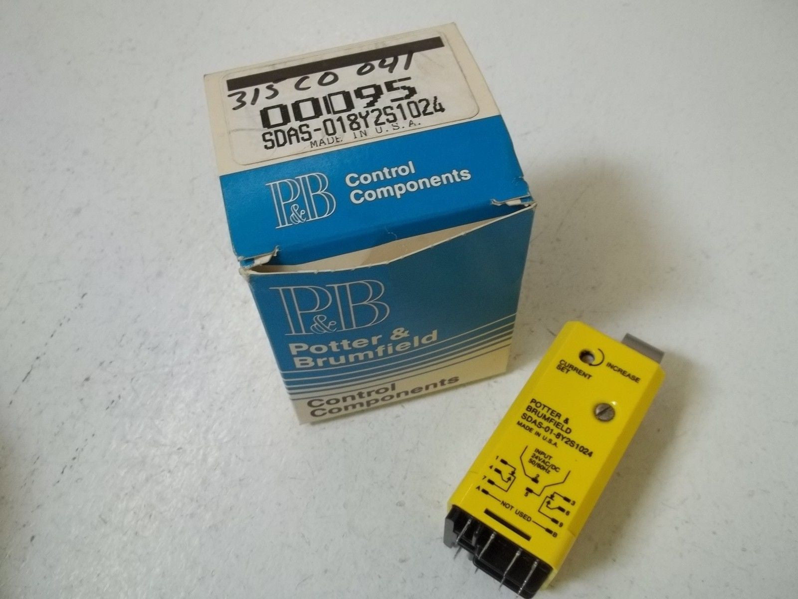 LOT OF 2 POTTER & BRUMFIELD SDAS-018Y2S1024 CONTROL RELAY *NEW IN BOX*