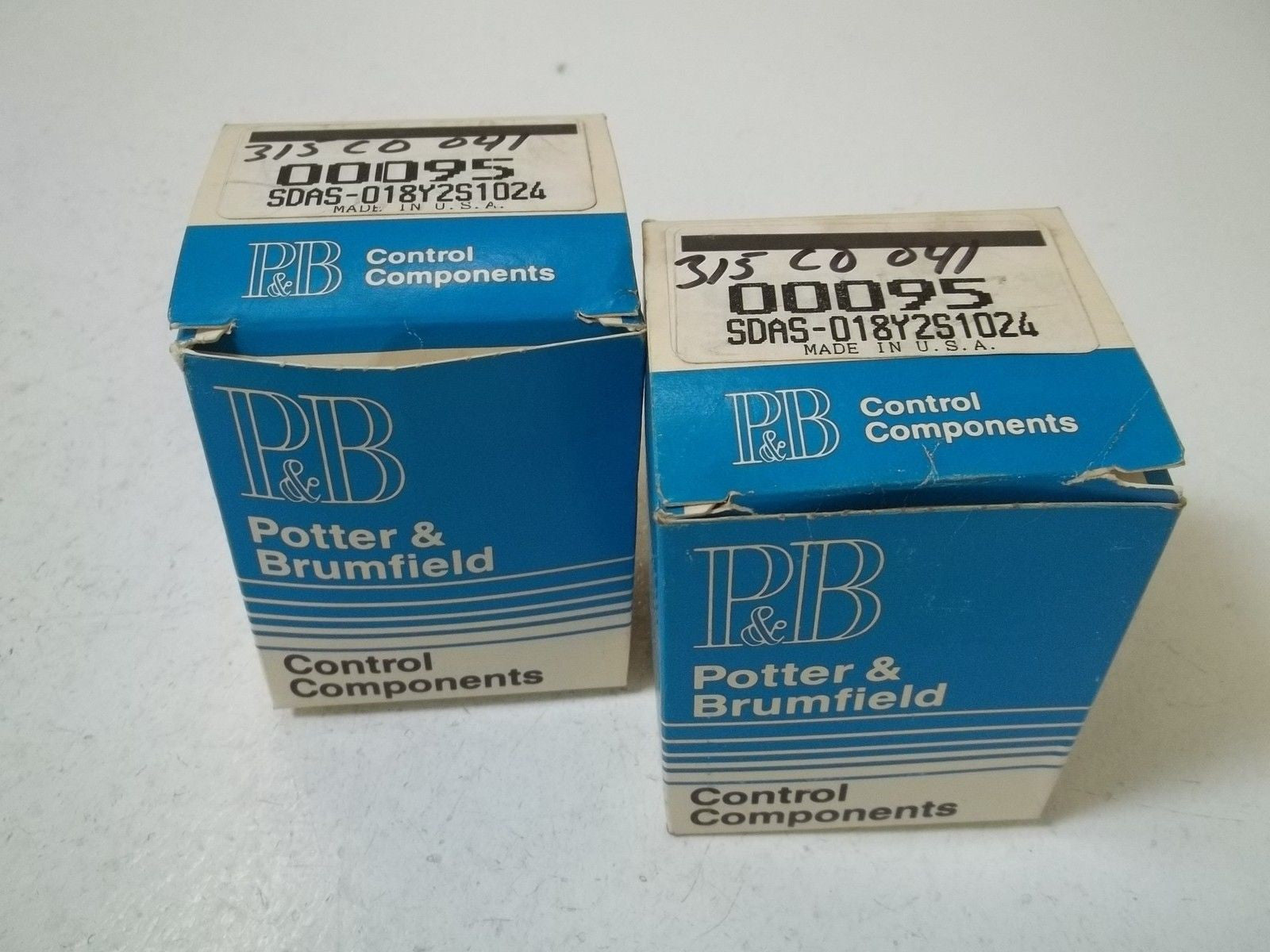 LOT OF 2 POTTER & BRUMFIELD SDAS-018Y2S1024 CONTROL RELAY *NEW IN BOX*