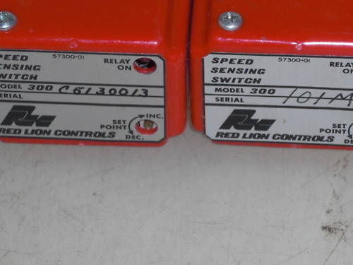 LOT OF 2 RED LION SPEED SENSING SWITCH 300 *USED*